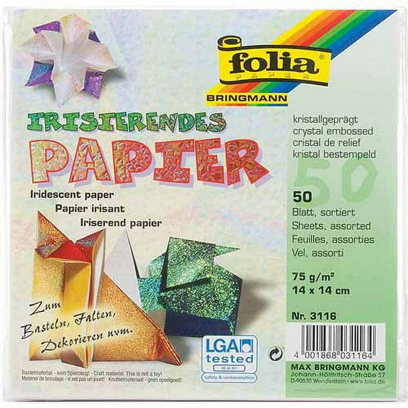 Global Art Folia Origami Paper, 6" x 6", 50pk