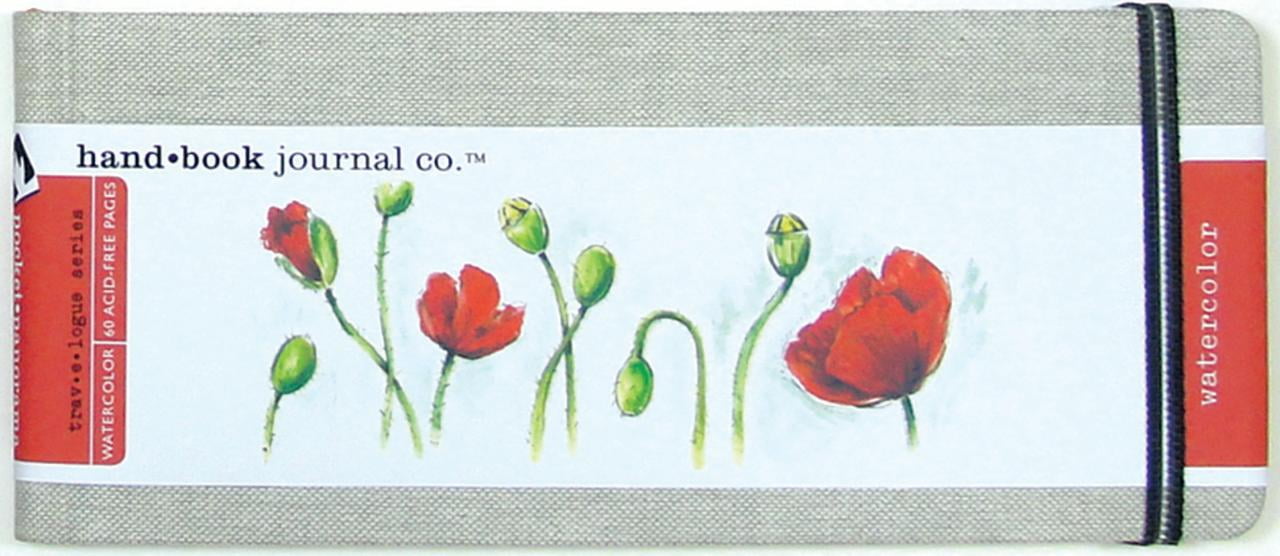 FOLIA Global Art Handbook Travelogue Watercolor Journal, 3.5in x 8.25in