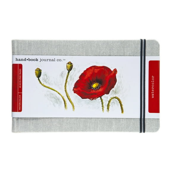 Global Art Handbook Travelogue Watercolor Journal, 5.25" x 8.25"