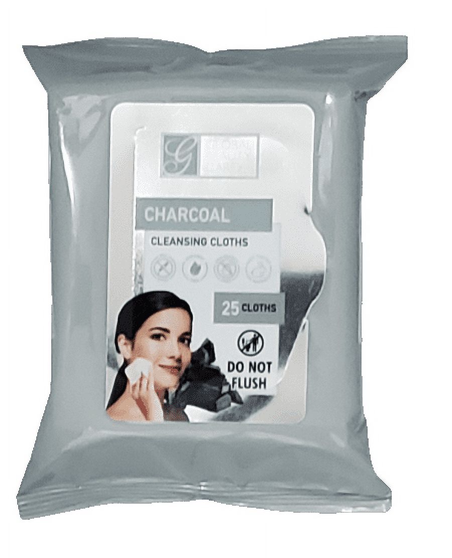 Global Beauty Care Charcoal Cleansing Wipes 25 per 1 Pack