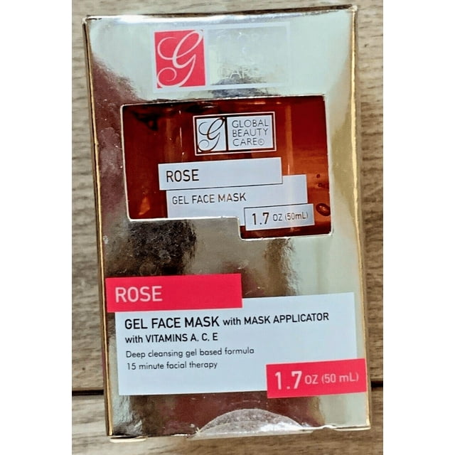 Global Beauty Care Rose Gel Face Mask with Applicator 1.7 oz (2 pack