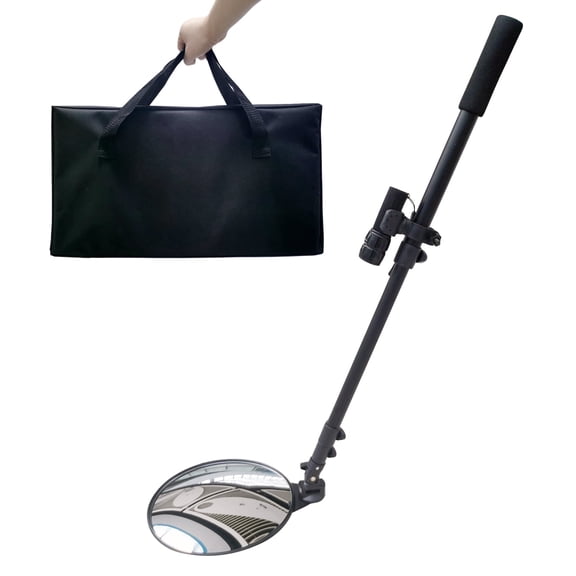 Global Care Market Under Car Inspection Mirror, Adjustable with Telescoping Handle, Black