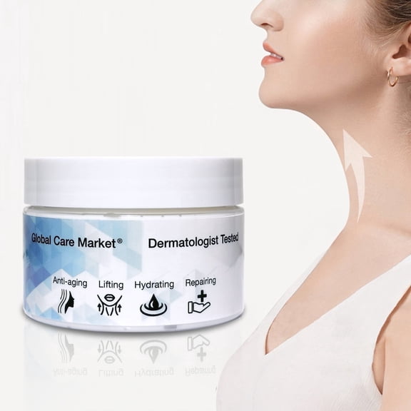 Global Care Market Neck Firming Cream for Face Lift and Anti-Aging, 120 ml