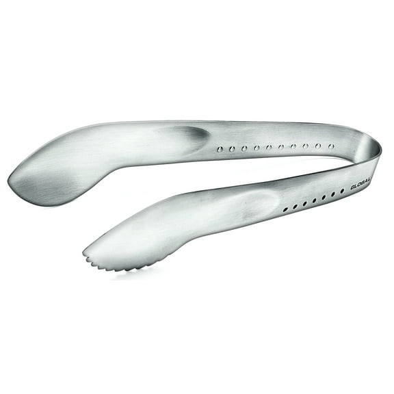 Global Classic Stainless Steel 7 Inch Cookie Tongs and Spoon