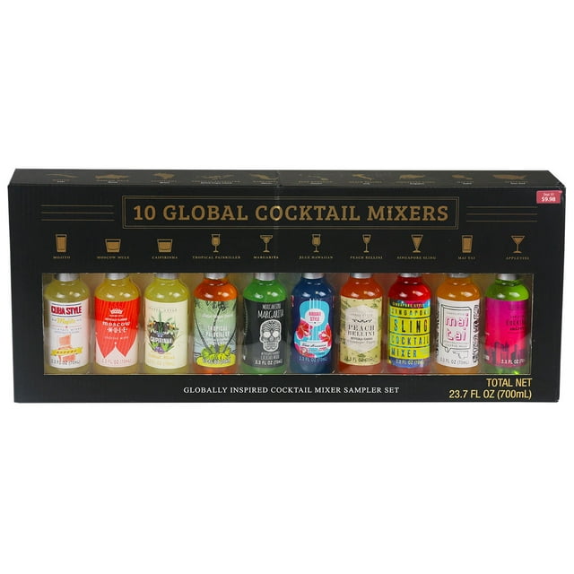 Global Cocktails Mixers Sampler Set, 10 pk