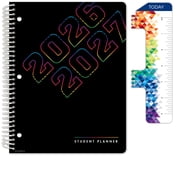 Global Datebooks Secondary Student Planner AY 2026-2027 - Block Style - 8.5"x11" Neon Numbers