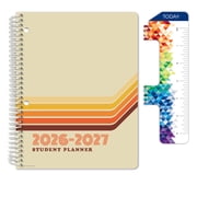 Global Datebooks Secondary Student Planner AY 2026-2027 - Matrix Style - 7"x9" Retro