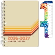Global Datebooks Secondary Student Planner AY 2026-2027 - Matrix Style - 8.5"x11" Retro