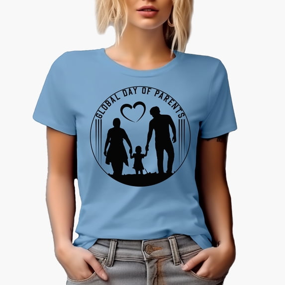 Global Day of Parents, Baby Blue T-Shirt, XL