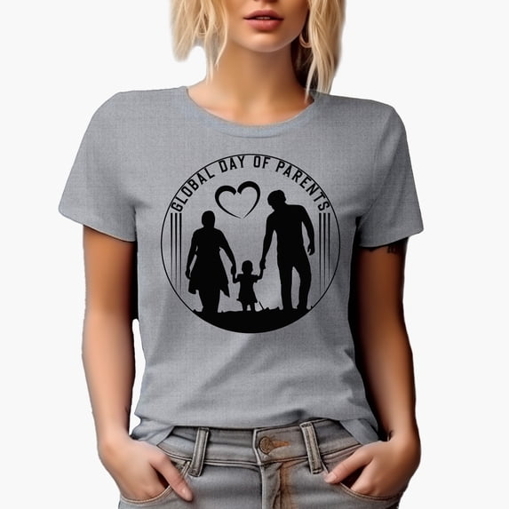 Global Day of Parents, Heather Grey T-Shirt, Medium