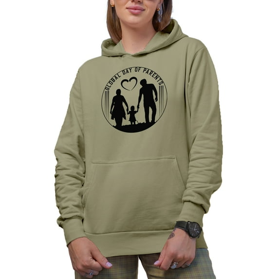 Global Day of Parents, Sand Hooded Sweatshirt or Hoodie, Small