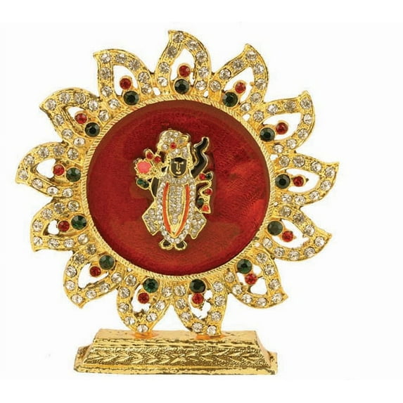 Global Desi Shrinathji Idol Statue Murti for Car 10 cm