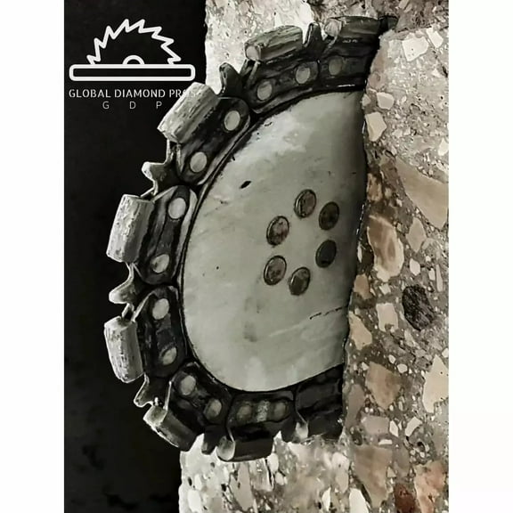 Global Diamond Pros Concrete Diamond Chain & Guide Bar Package Fits 695F4, 16''