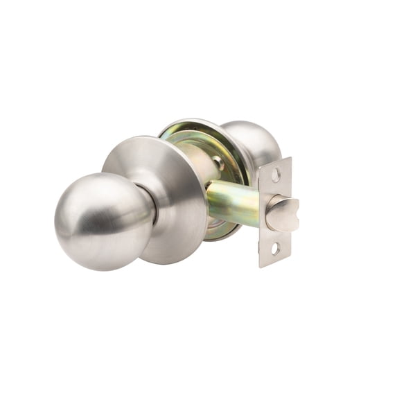 Global Door Controls GLC Series Light-Duty Commercial Knob Grade 3 Passage Function in Satin Chrome Finish