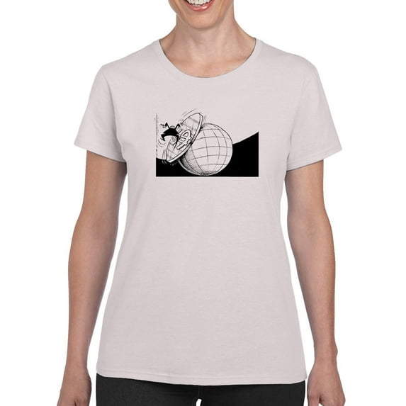 Global Economy T-Shirt Women -Wilfred Hildonen Designs, Female x-Large