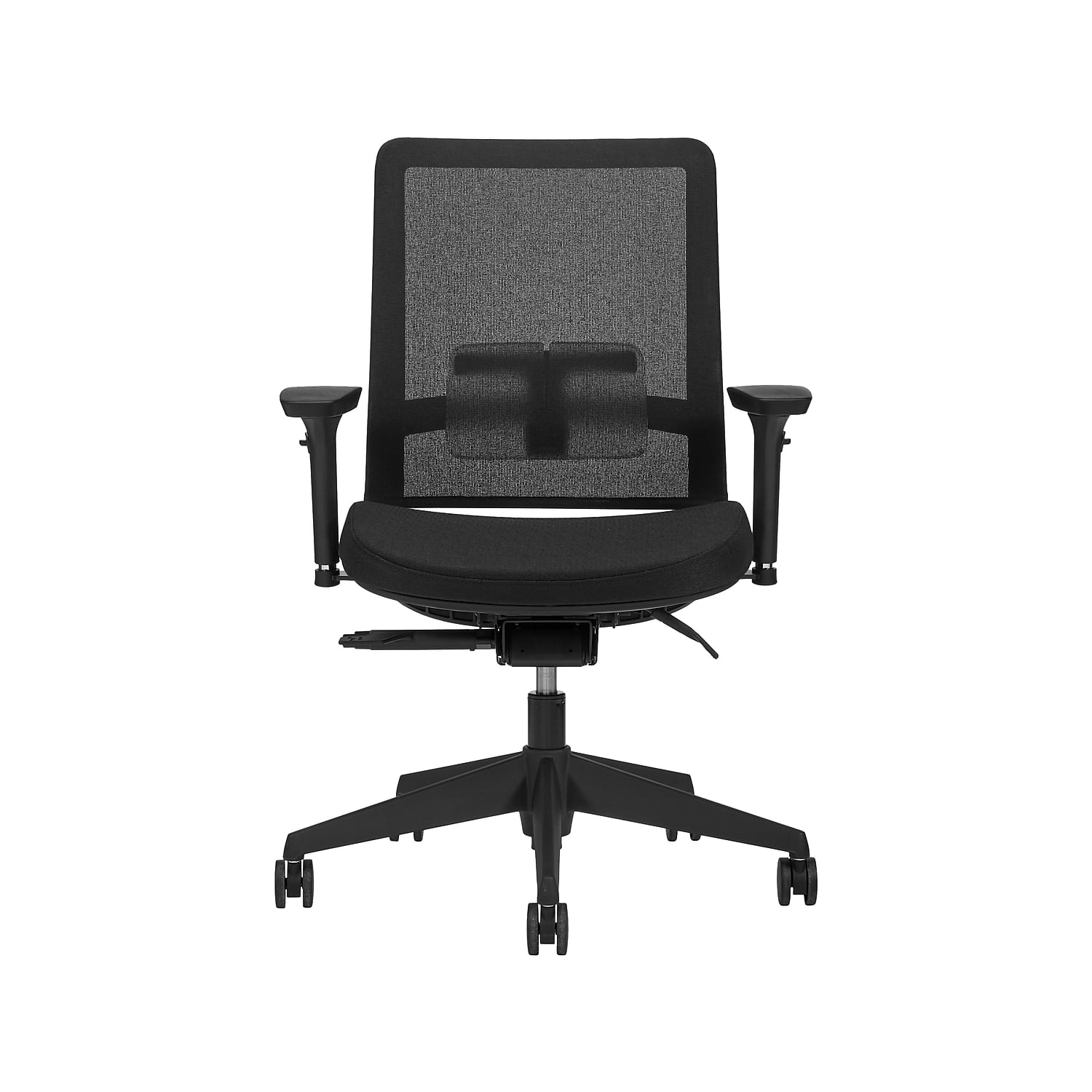 Global Factor Mesh Back Fabric Task Chair Black 55418BKFU85
