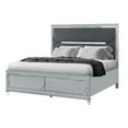 Global Furniture Caleb Silver Queen Bed King Bed Siderails