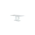 thumbnail image 1 of Global Furniture Contemporary White Faux Marble Pedestal Base Dining Table, 1 of 10