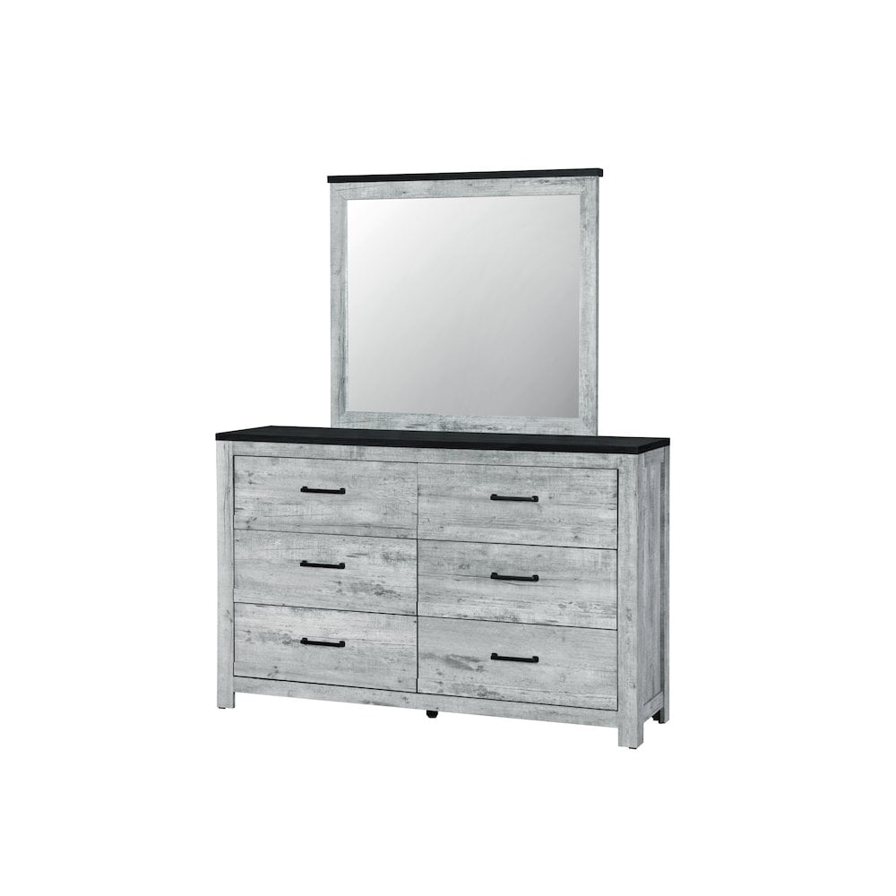 Global Furniture Ozark Grey Wash Mirror