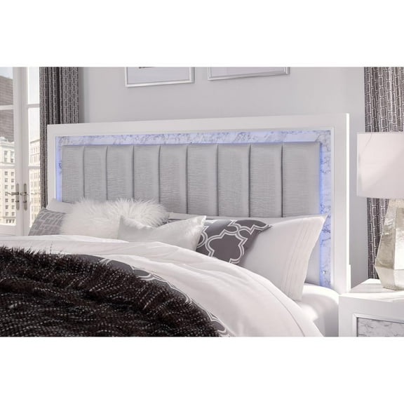 Global Furniture Transitional Glam Full Bed Group Set