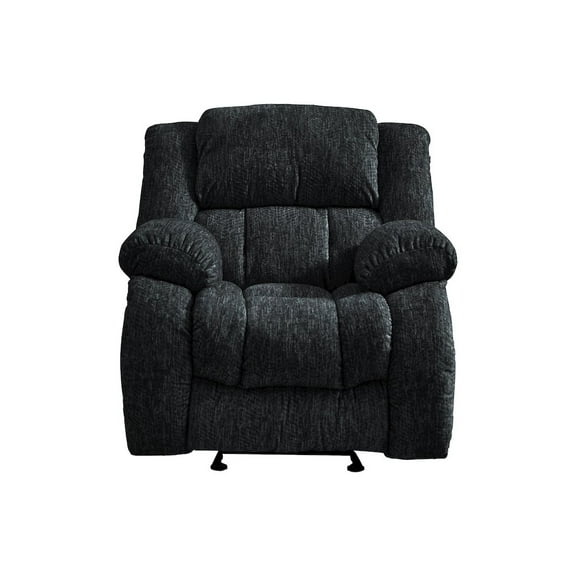 Global Furniture U250 Ebony Fabric Glider Recliner