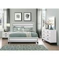 thumbnail image 1 of Global Furniture USA 4 Piece Kate Queen Size Bedroom Set - White, 1 of 1