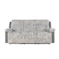 thumbnail image 1 of U6028 Gray Extra Soft and Padded Reclining Sofa, 1 of 4