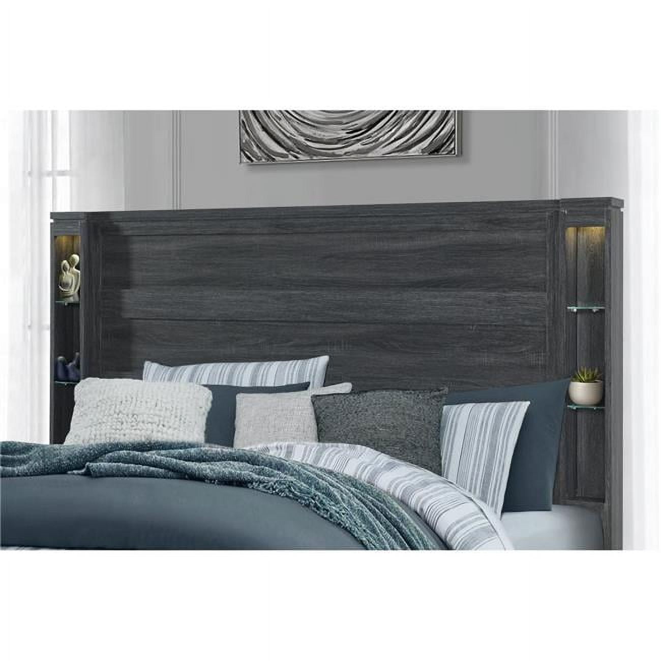 Global Furniture USA Cypress Dark Gray Paper Finish Full Bedroom Set -  Walmart.com, image size:1300x1300