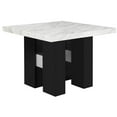 thumbnail image 1 of Global Furniture USA D04 Faux Marble Top Counter Height Bar Table in White/Black, 1 of 5