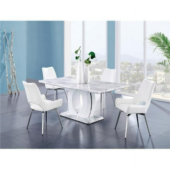 D4878 WHITE DINING CHAIR