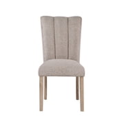 D8683 2PCPadded Wooden Base Dining Chair set