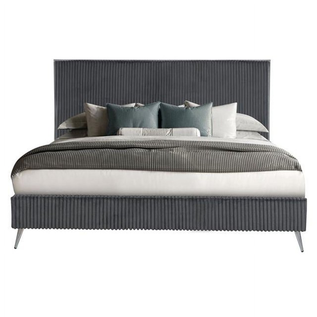 Global Furniture USA Enzo Dark Gray Upholstered Full Bed