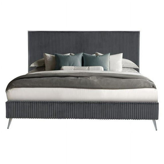 Global Furniture USA Enzo Dark Gray Upholstered Full Bed