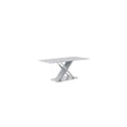 thumbnail image 1 of Global Furniture USA Jhoanna Faux Marble Glass Top Dining Table in White, 1 of 10