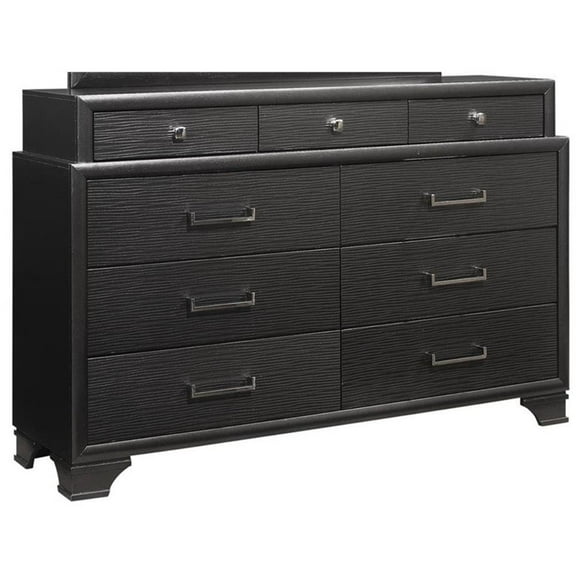 Global Furniture USA Jordyn Contemporary Wood Gray 9-Drawer Dresser