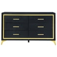 thumbnail image 1 of Global Furniture USA Kingdom Black and Gold Dresser, 1 of 2