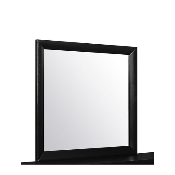 Global Furniture USA Linda Contemporary Black Trim Mirror