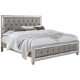 thumbnail image 1 of Global Furniture USA Riley Silver Tufted Wood Queen Bed, 1 of 4