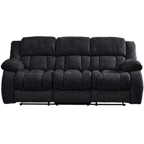 Global Furniture USA Transitional Reclining Sofa, Ebony
