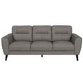 thumbnail image 1 of Global Furniture USA U6007 Light Gray Leather Sofa, 1 of 4