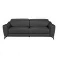thumbnail image 1 of Global Furniture USA U6008 Dark Gray Leather Sofa, 1 of 4