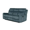 thumbnail image 1 of Global Furniture USA U6024 Dark Gray Velvet Fabric Reclining Sofa, 1 of 7