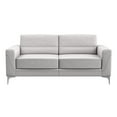 thumbnail image 1 of Global Furniture USA U6109 Light Gray Fabric PVC Sofa with Metal Legs, 1 of 3