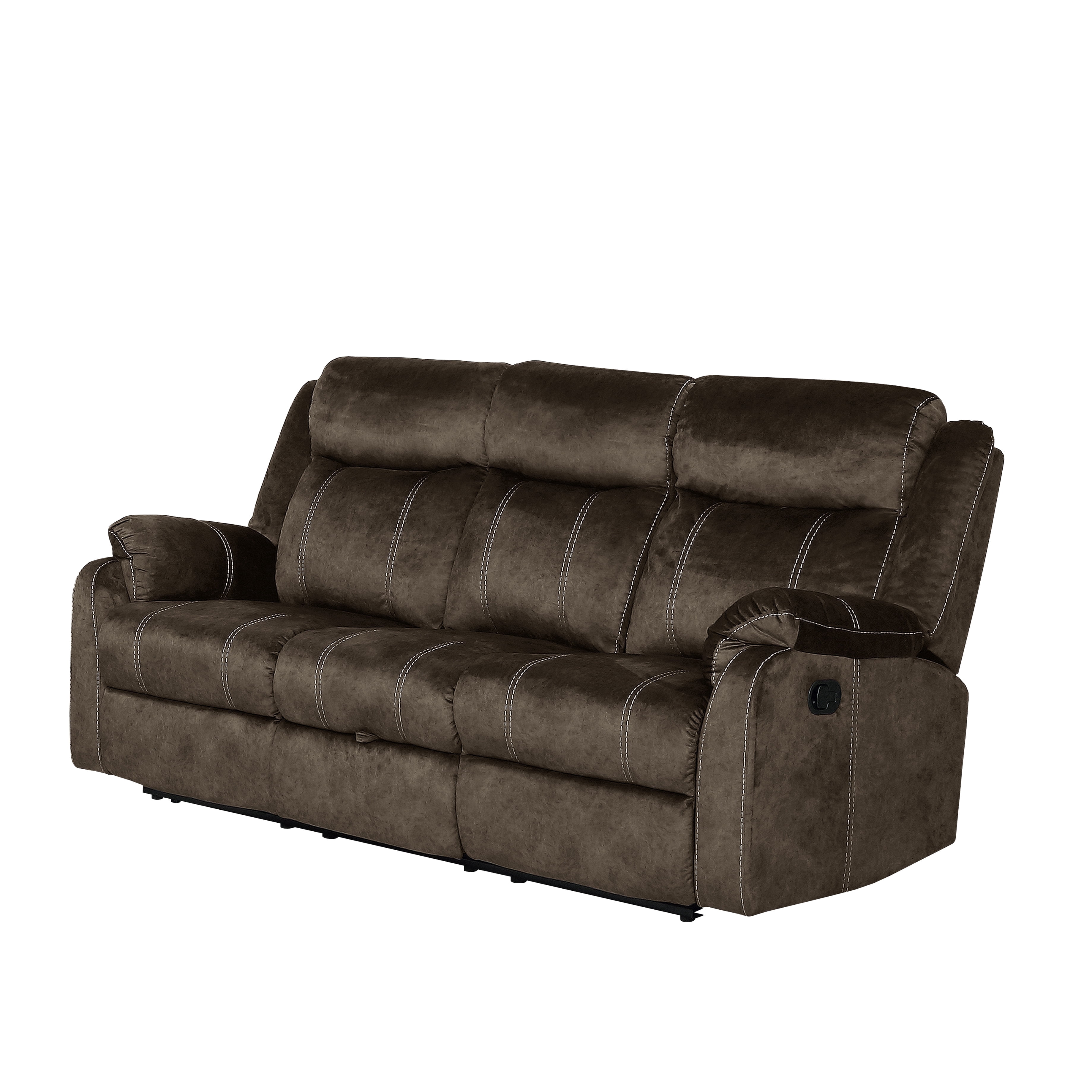 Global Furniture USA U7303C Domino Coffee Reclining Sofa with Storage Drawer