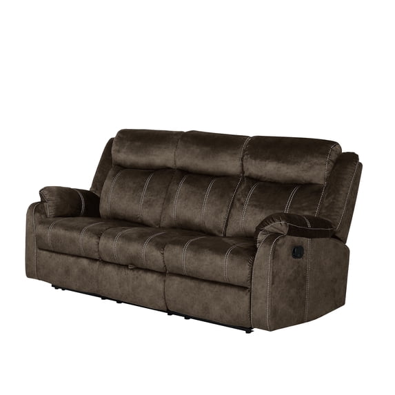 Global Furniture USA U7303C Domino Coffee Reclining Sofa with Storage Drawer