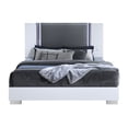 thumbnail image 1 of Global Furniture USA Ylime Smooth White Wooden King Bed With LED, 1 of 2