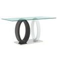 thumbnail image 1 of Global Furniture USA Contemporary Dining Table, Clear,Dark Grey,Silver,White, 1 of 4
