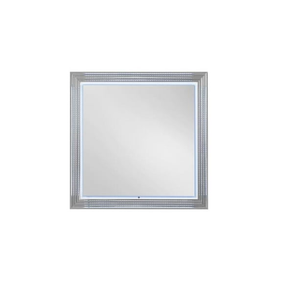 Global Furniture Ylime White Marble Mirror With Led