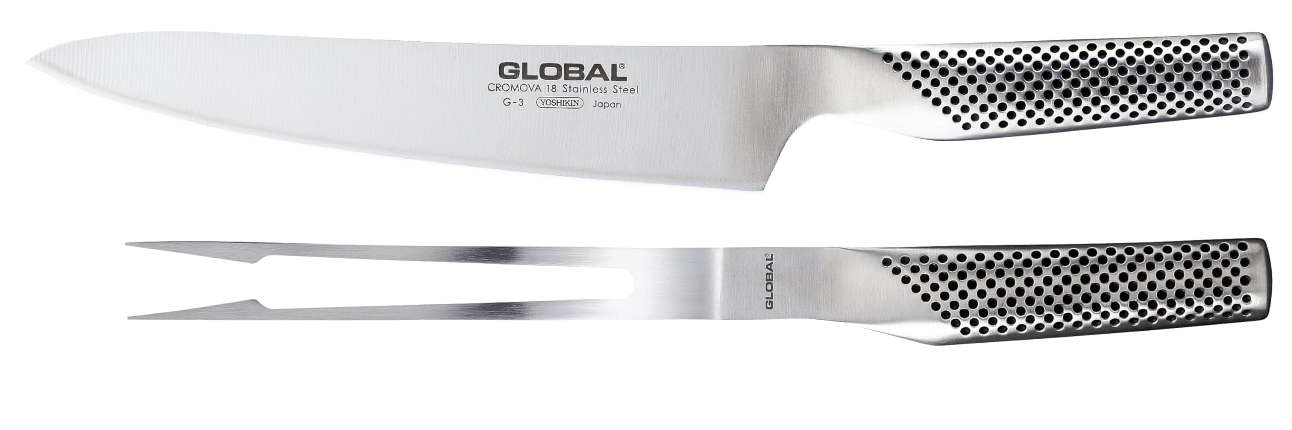 Global Stainless Steel 2 Piece Carving Set