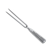 Global GF-24, Classic Straight, Stainless Steel Carving Fork, Medium, Silver